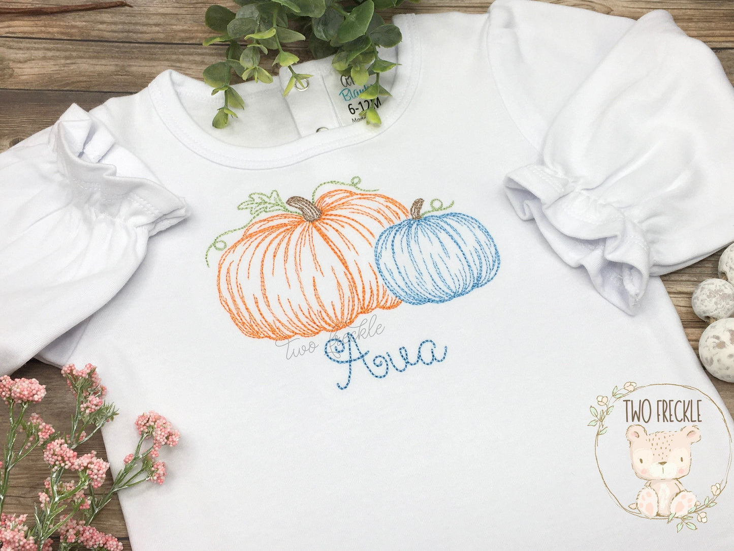 Girls Scribble Pumpkins