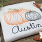 Boys Scribble Pumpkins