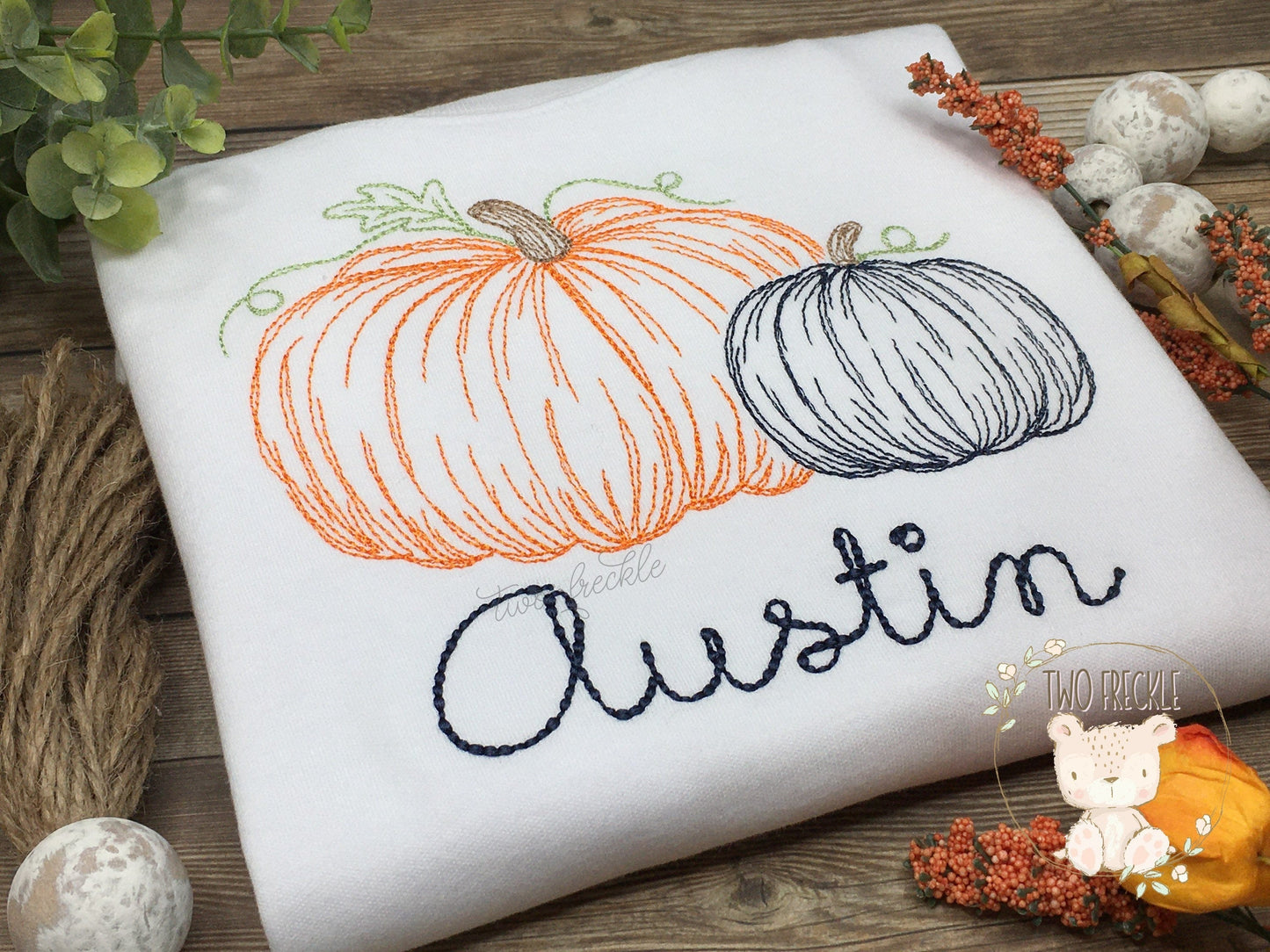 Boys Scribble Pumpkins