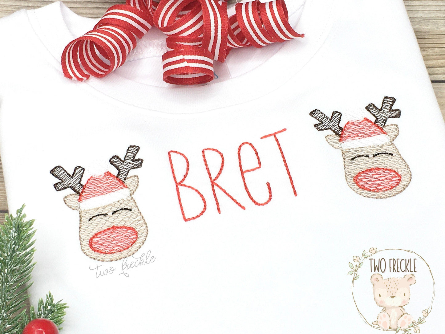 Reindeer Mini Personalized Shirt