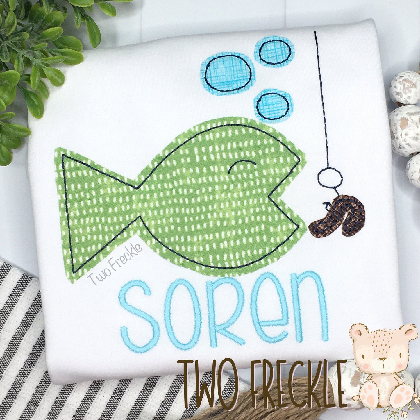 Hungry Fish Applique Shirt