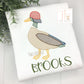 Mallard Duck with Baseball Hat Embroidered Shirt