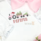 Tractor with Christmas Tree Shirt