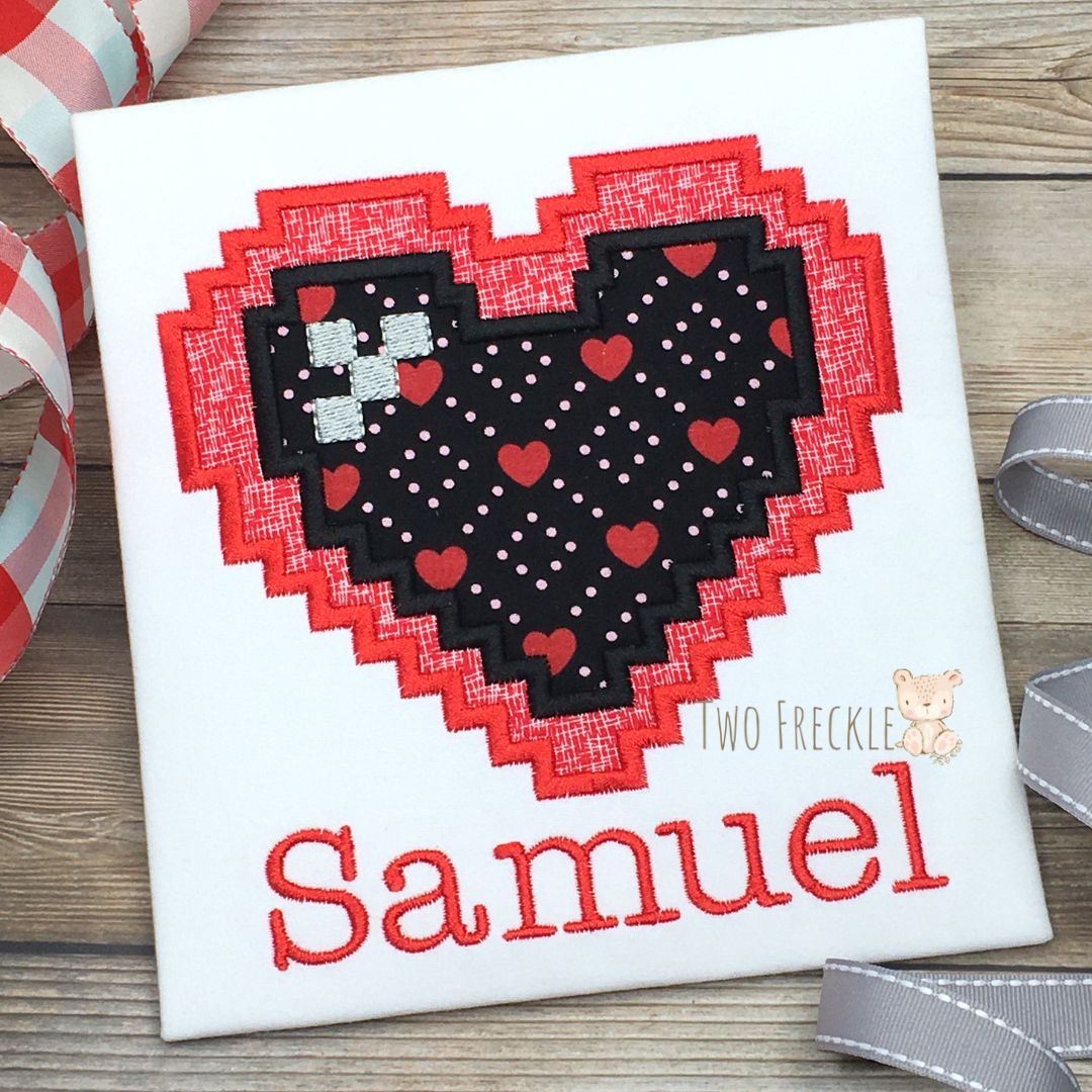 Pixel Heart Valentine's Day Shirt