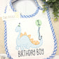 Birthday Dino Birthday Bib or Bodysuit